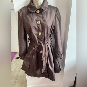 Banana Republic chocolate trench coat with sash